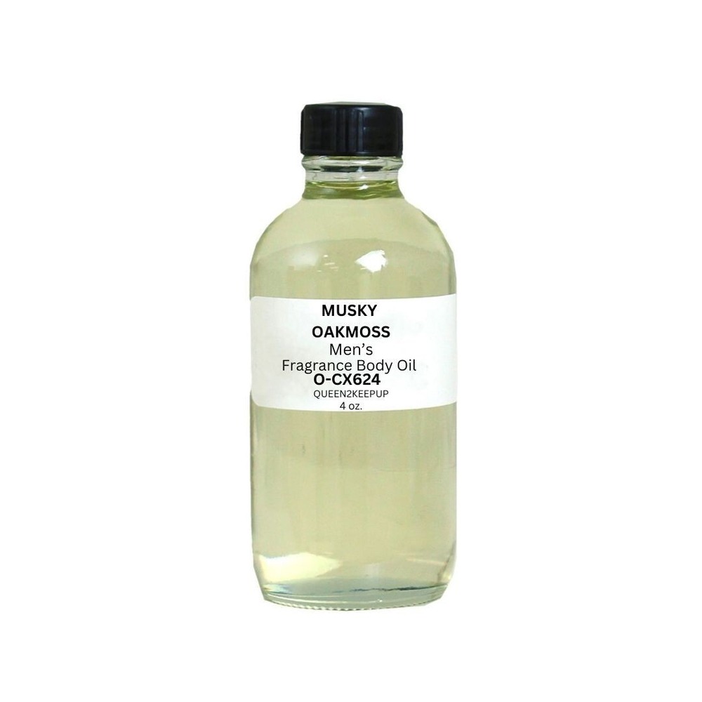 Musky Oakmoss (Men) Body Oil 4 oz Fragrance All Natural Scent